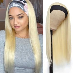 613 Blonde Straight Headband Wigs
